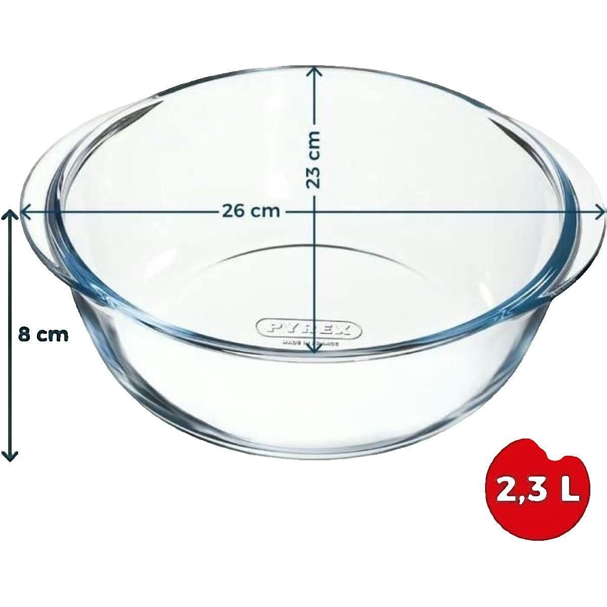 PYREX Plat Pyrex 3426470301305 Verre borosilicate transparent