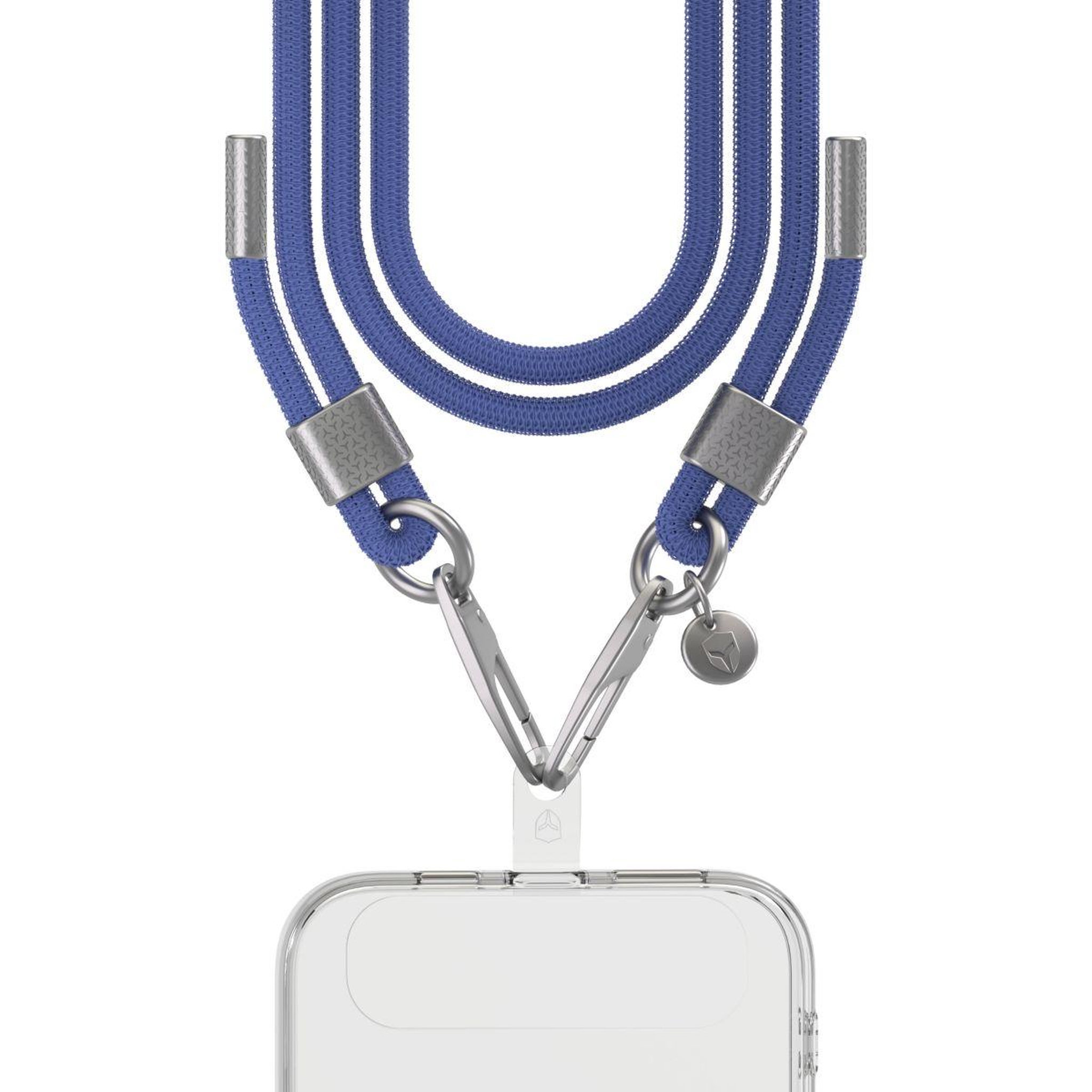 Voir la diapositive 2 : FORCE CASE Cordon téléphone Cordon Bleu Détails Silver