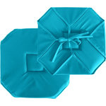 Paris Prix Galette de Chaise Uni  Basic  40x40cm Turquoise