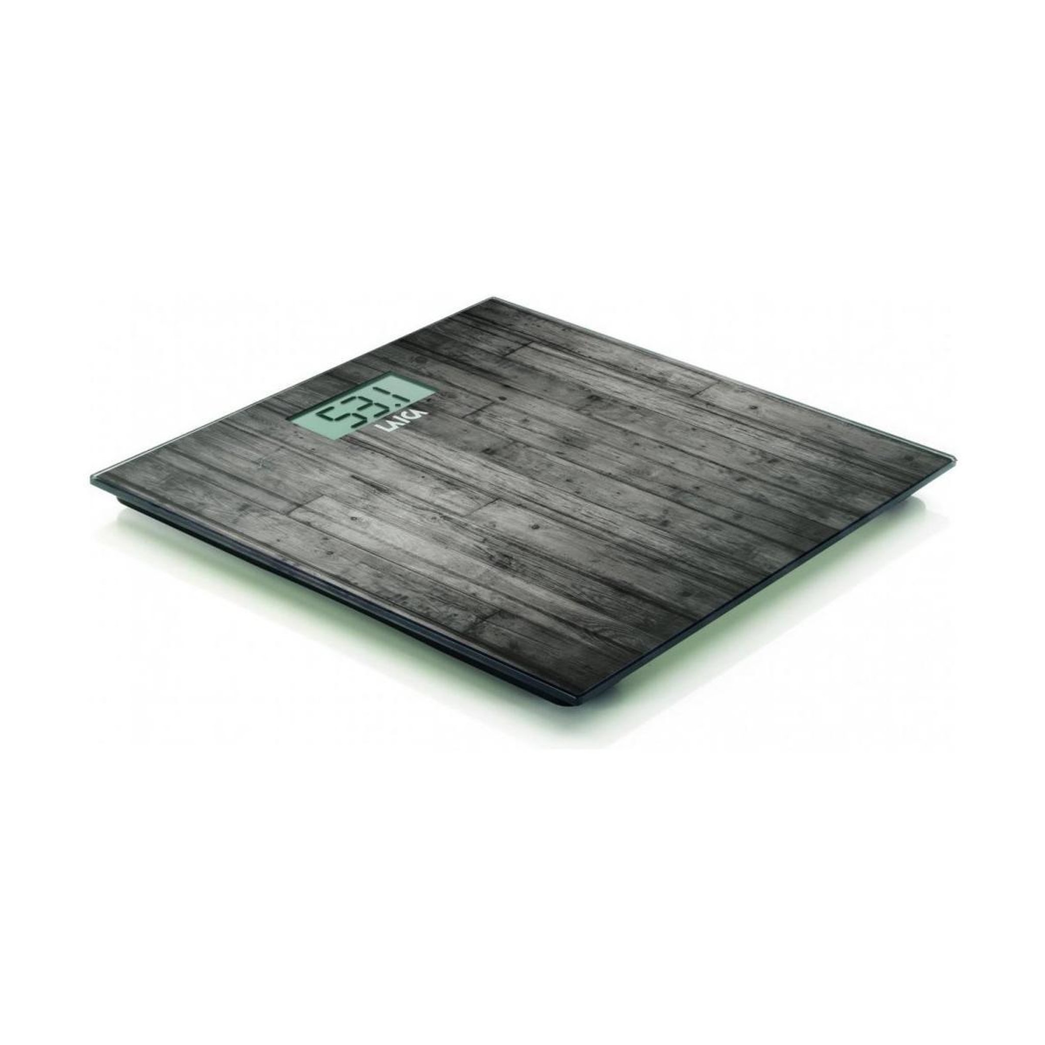 Voir la diapositive 3 : LAICA Laica electronic personal scale carré bois pèse-personne électronique