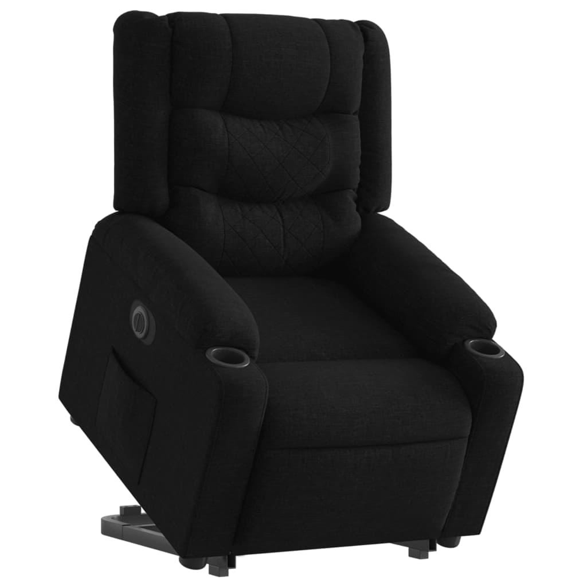Voir la diapositive 3 : VIDAXL Fauteuil inclinable electrique noir tissu