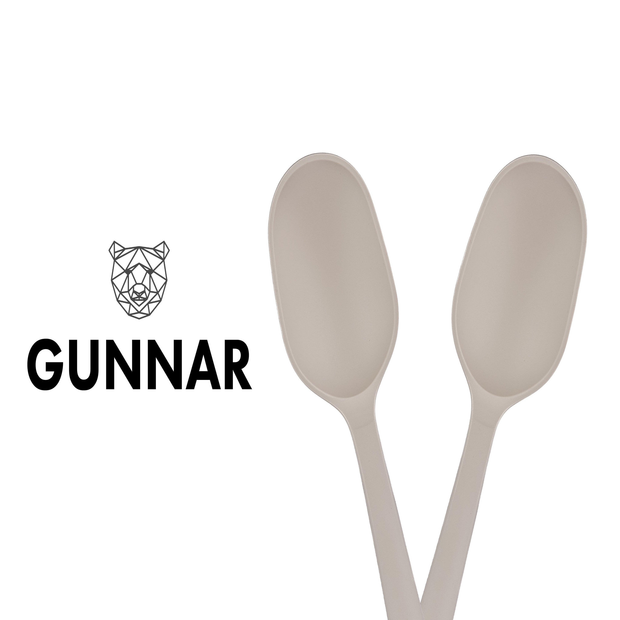 Voir la diapositive 3 : BJORN Couverts à salade en bois et silicone GUNNAR