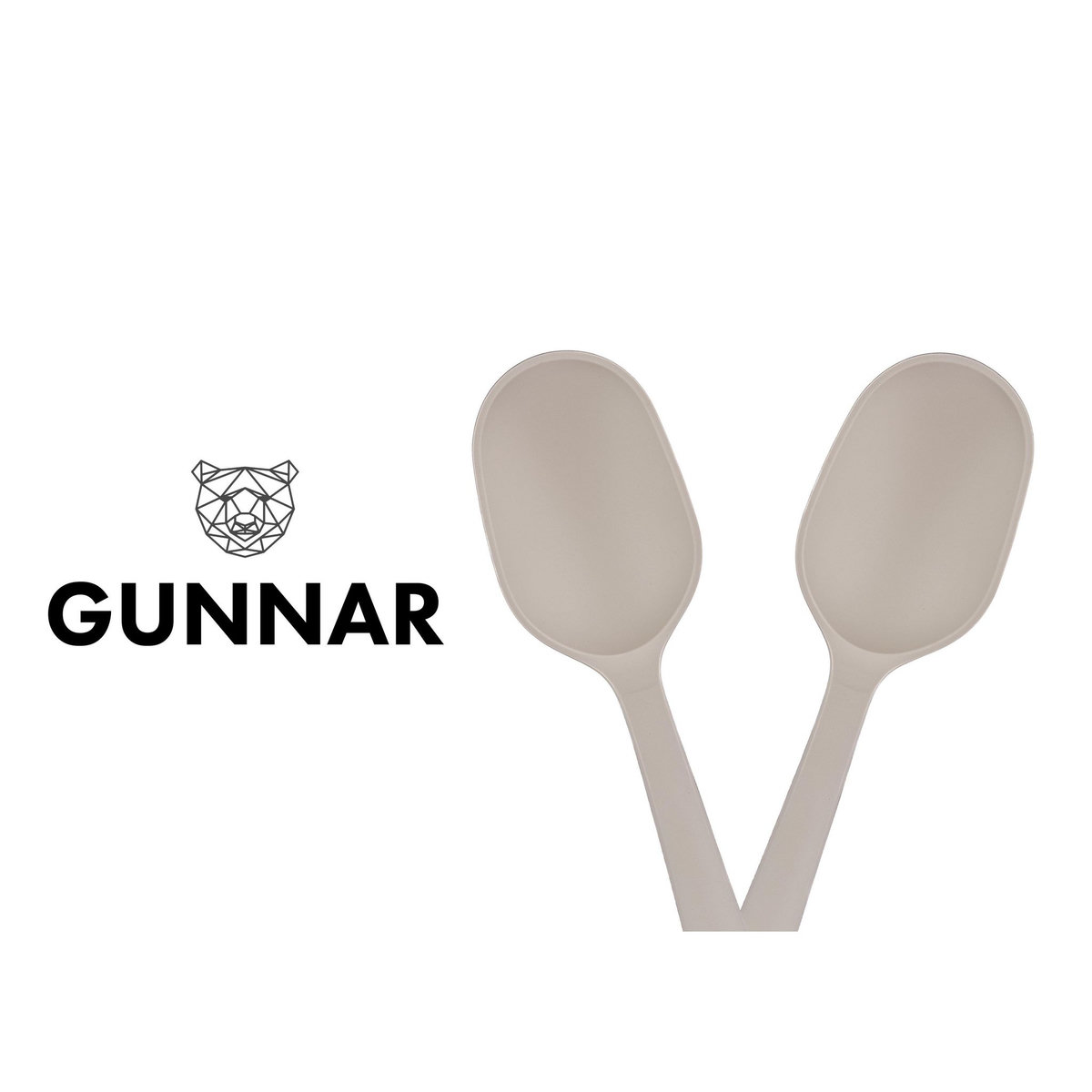 BJORN Couverts à salade en bois et silicone GUNNAR