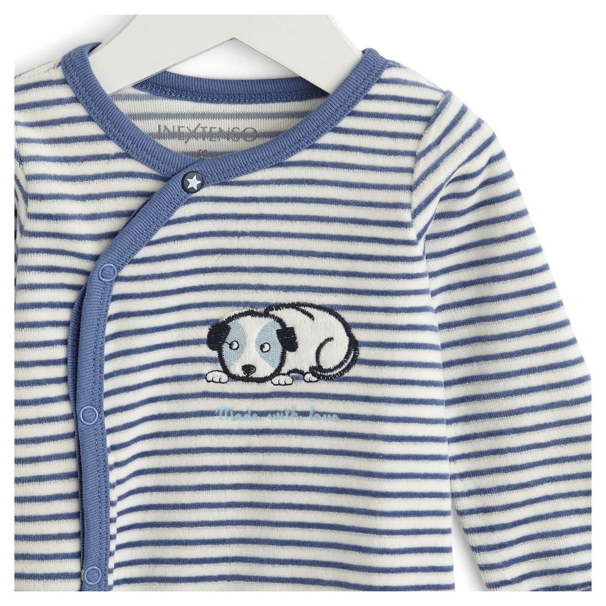 IN EXTENSO Dors bien de naissance + bonnet chien bébé garçon