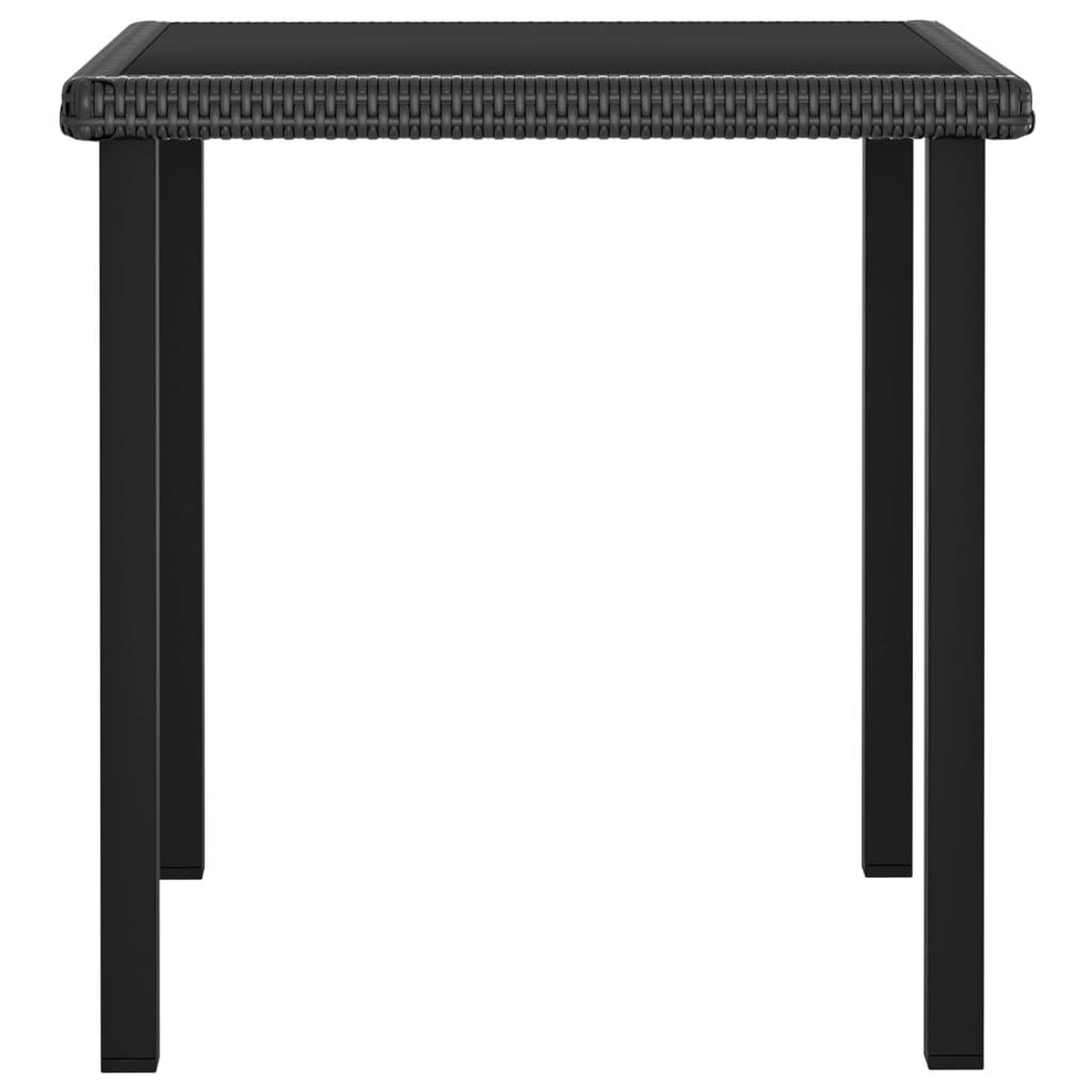 Voir la diapositive 4 : VIDAXL Ensemble a manger de jardin 3 pcs Resine tressee Noir