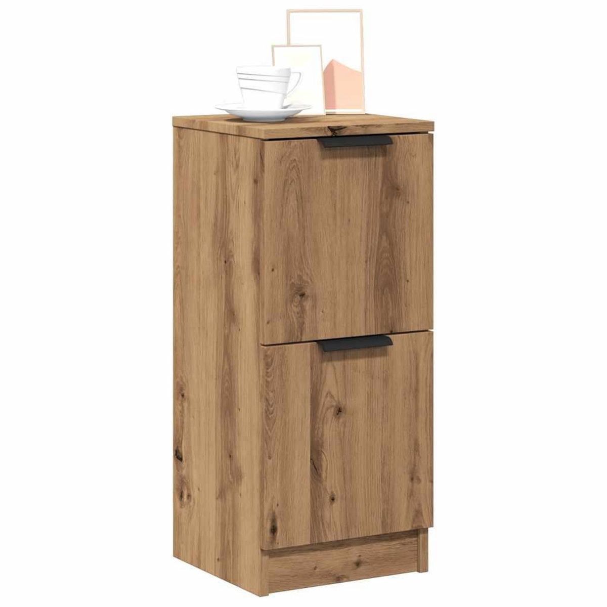 VIDAXL Buffets 2 pcs chene artisanal 30x30x70 cm bois d'ingenierie