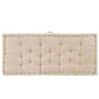 Voir la diapositive 4 : VIDAXL Coussin de plancher de palette Coton 120x80x10 cm Beige