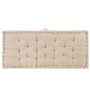Voir la diapositive 4 : VIDAXL Coussin de plancher de palette Coton 120x80x10 cm Beige