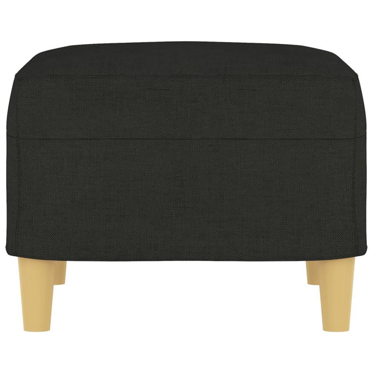 VIDAXL Repose-pied Noir 60x50x41 cm Tissu