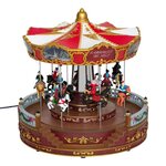 FEERIC LIGHT & CHRISTMAS Grand carrousel en mouvement et musical 40 led 
