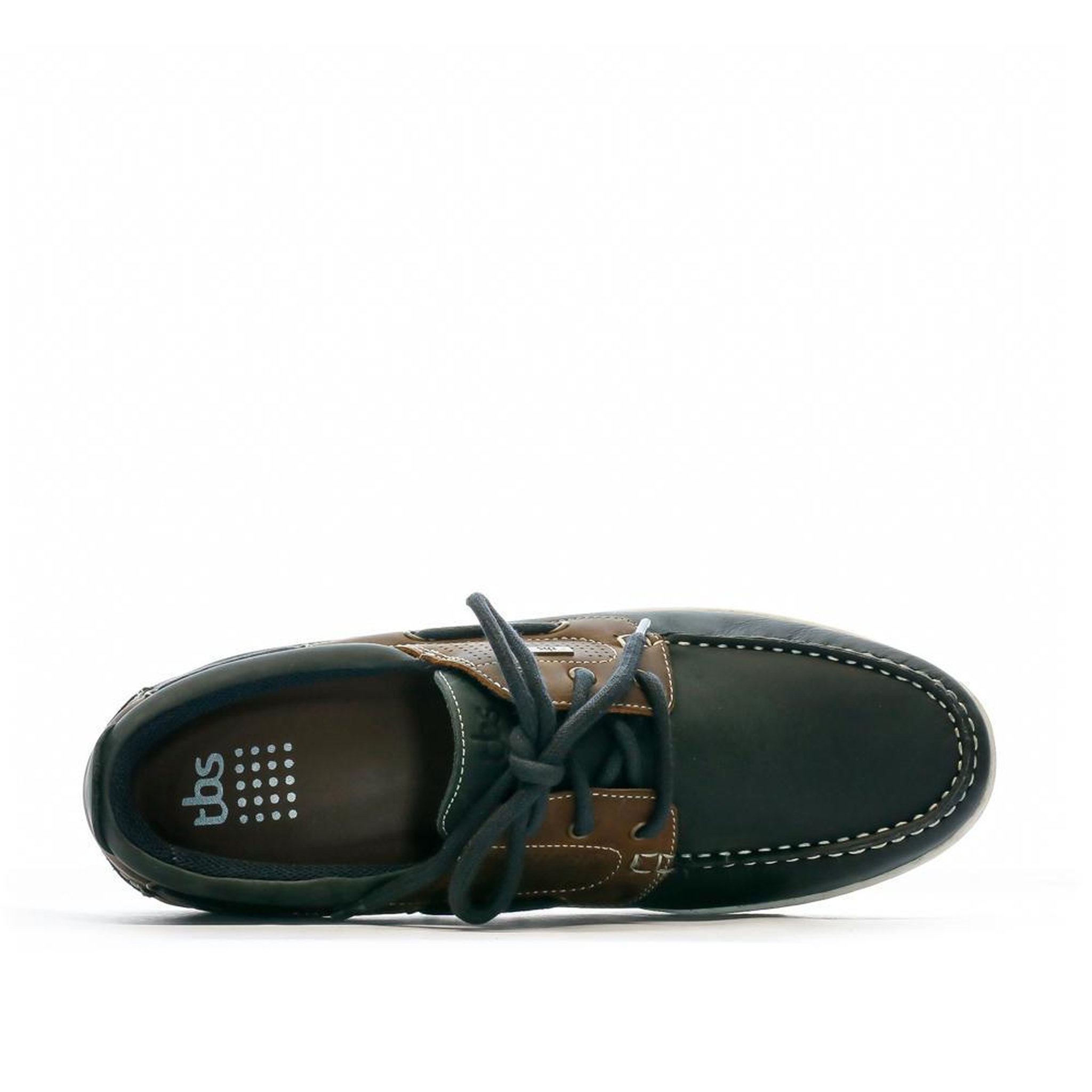 Voir la diapositive 4 : TBS Chaussures bateaux Marine/Marron Homme TBS MATBOAT