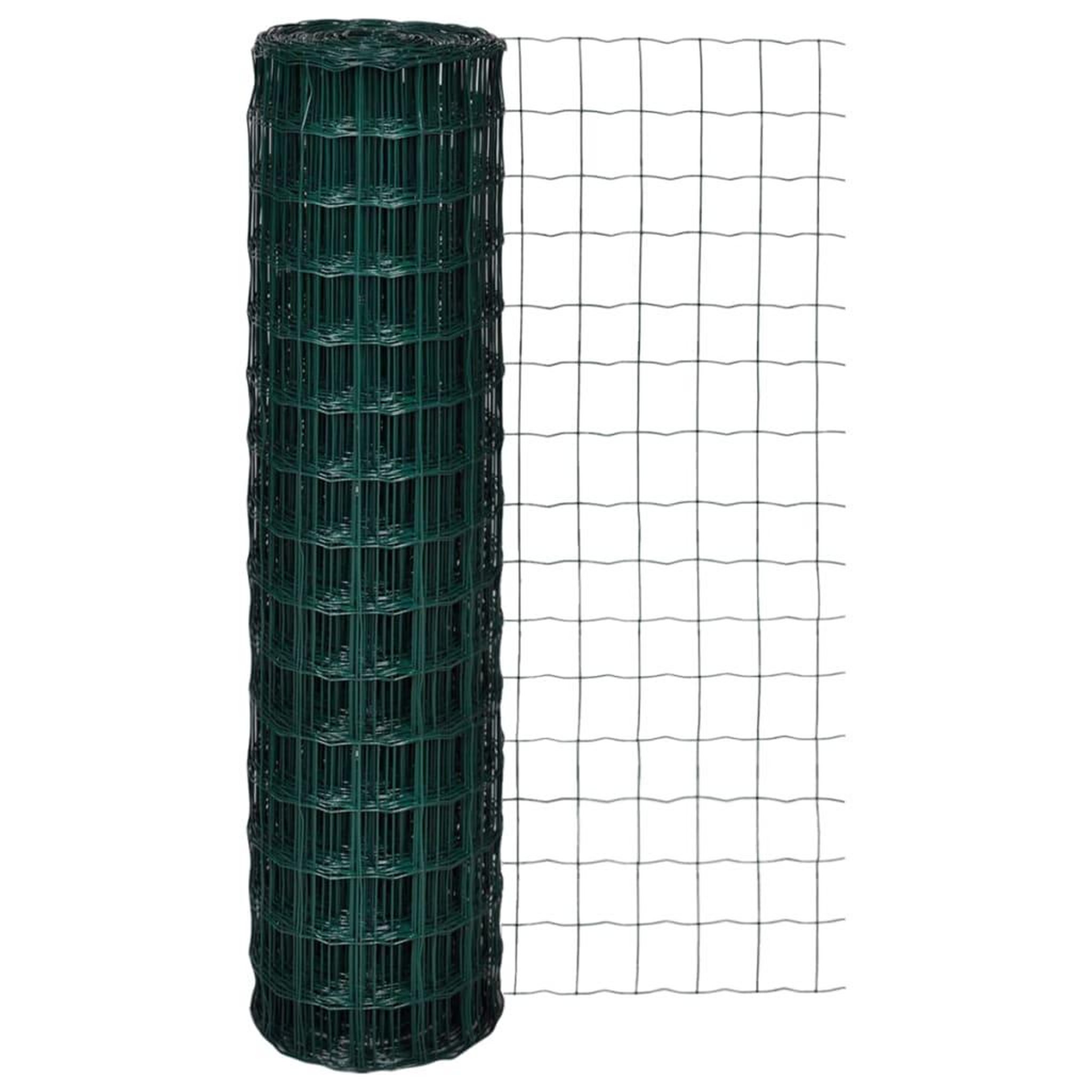 Voir la diapositive 1 : VIDAXL Cloture euro Acier 25 x 1,5 m Vert
