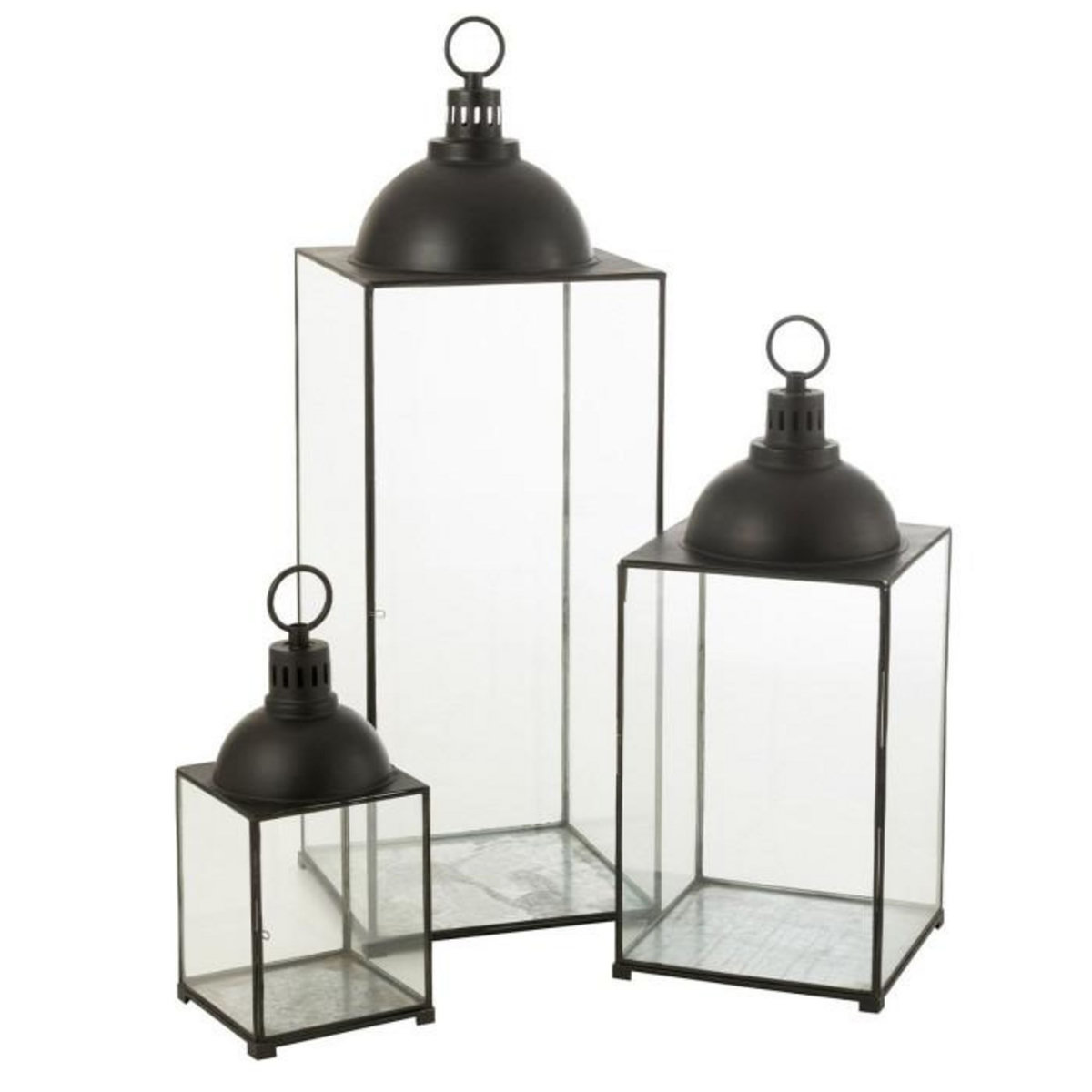 Paris Prix Lanterne Design en Verre  Hagrid  57cm Noir