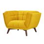 Voir la diapositive 6 : Rendez vous déco Fauteuil en velours vert foncé - Mona