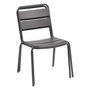 Voir la diapositive 3 : HESPERIDE Lot de 2 chaises de jardin empilables Phuket - Gris graphite