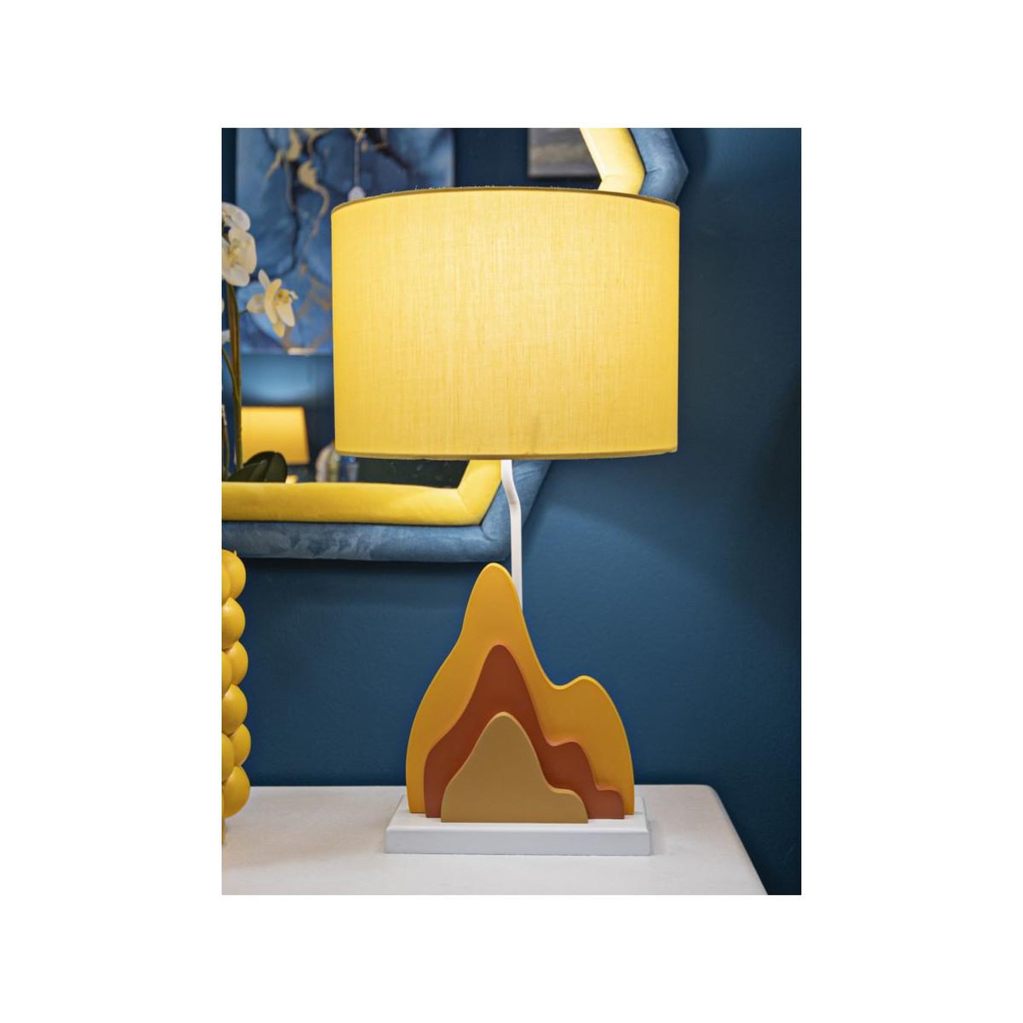 Voir la diapositive 6 : Paris Prix Lampe à poser déco  flamme  57cm multicolore