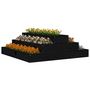 Voir la diapositive 3 : VIDAXL Jardiniere Noir 80x80x27 cm Bois massif de pin