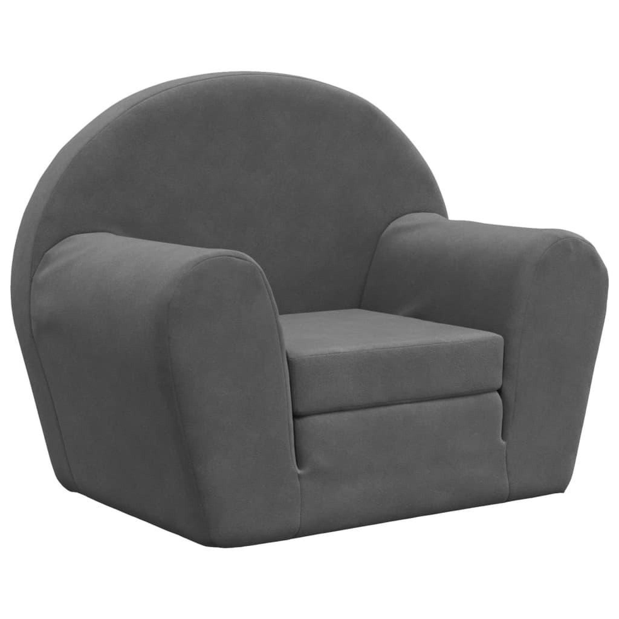 Voir la diapositive 2 : VIDAXL Canape-lit pour enfants anthracite peluche douce