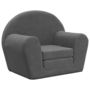 Voir la diapositive 2 : VIDAXL Canape-lit pour enfants anthracite peluche douce