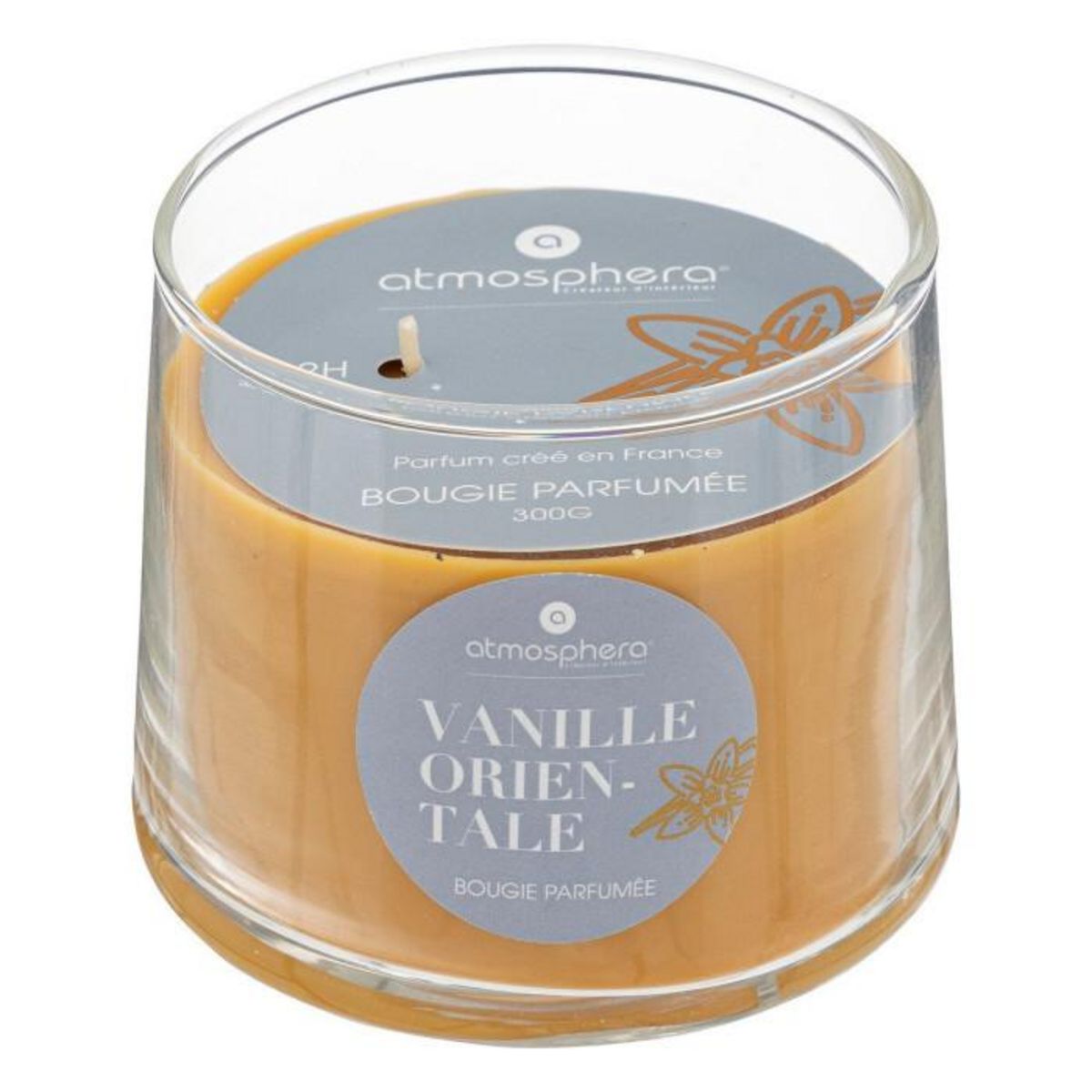 ATMOSPHERA Bougie Parfumée en Verre  Izor  300g Vanille