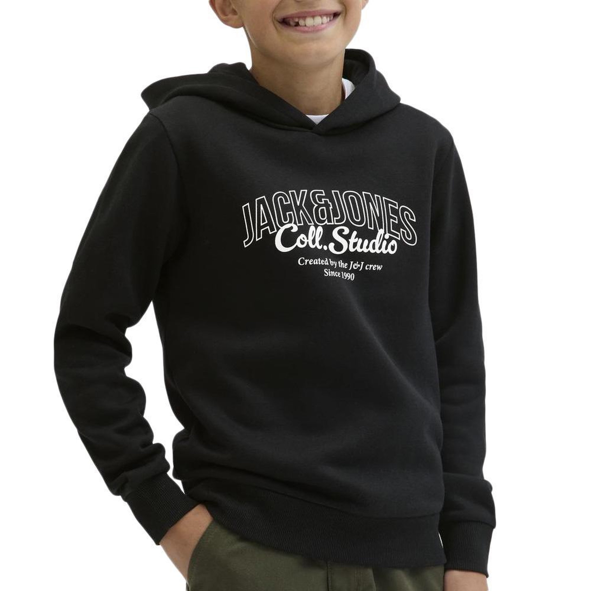 Jack & Jones Sweat /Blanc Garçon Jack & Jones Makoto. Coloris disponibles : Noir