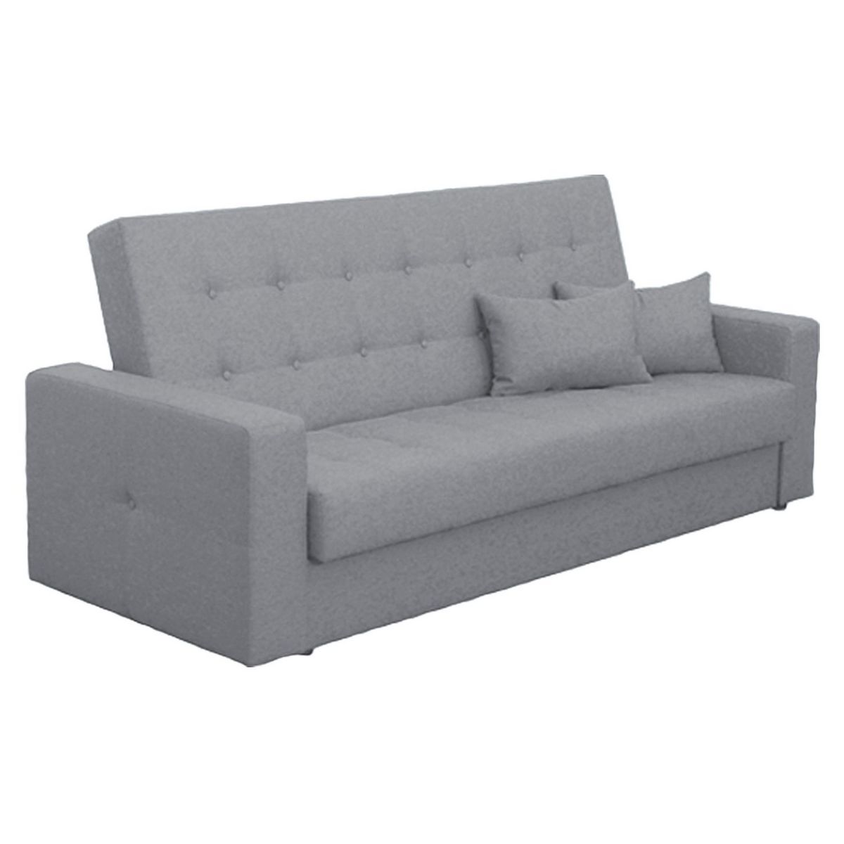 Canapé droit convertible 3 places tissu BAJIO