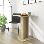 VIDAXL Table de bistro Chene sonoma 60x60x75 cm Bois d'ingenierie