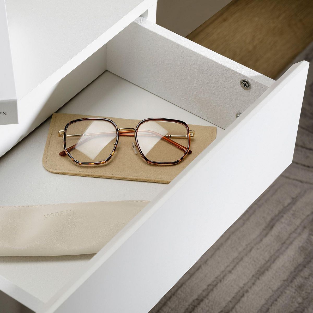 IDIMEX Chevet suspendu FLORENT, en mélaminé