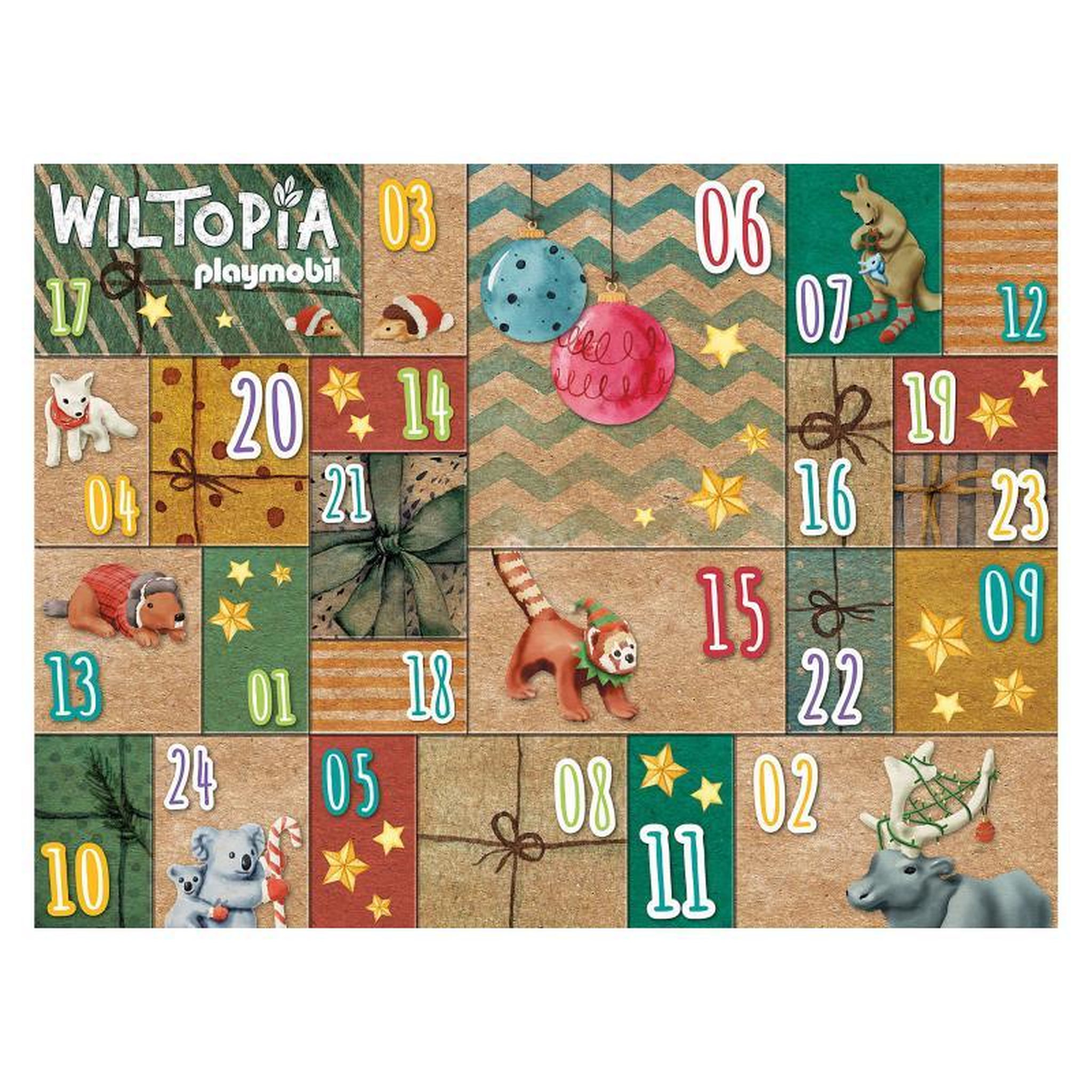 Voir la diapositive 3 : PLAYMOBIL Playmobil Wiltopia DIY Adventskalender: Tierische Weltreise (71006)
