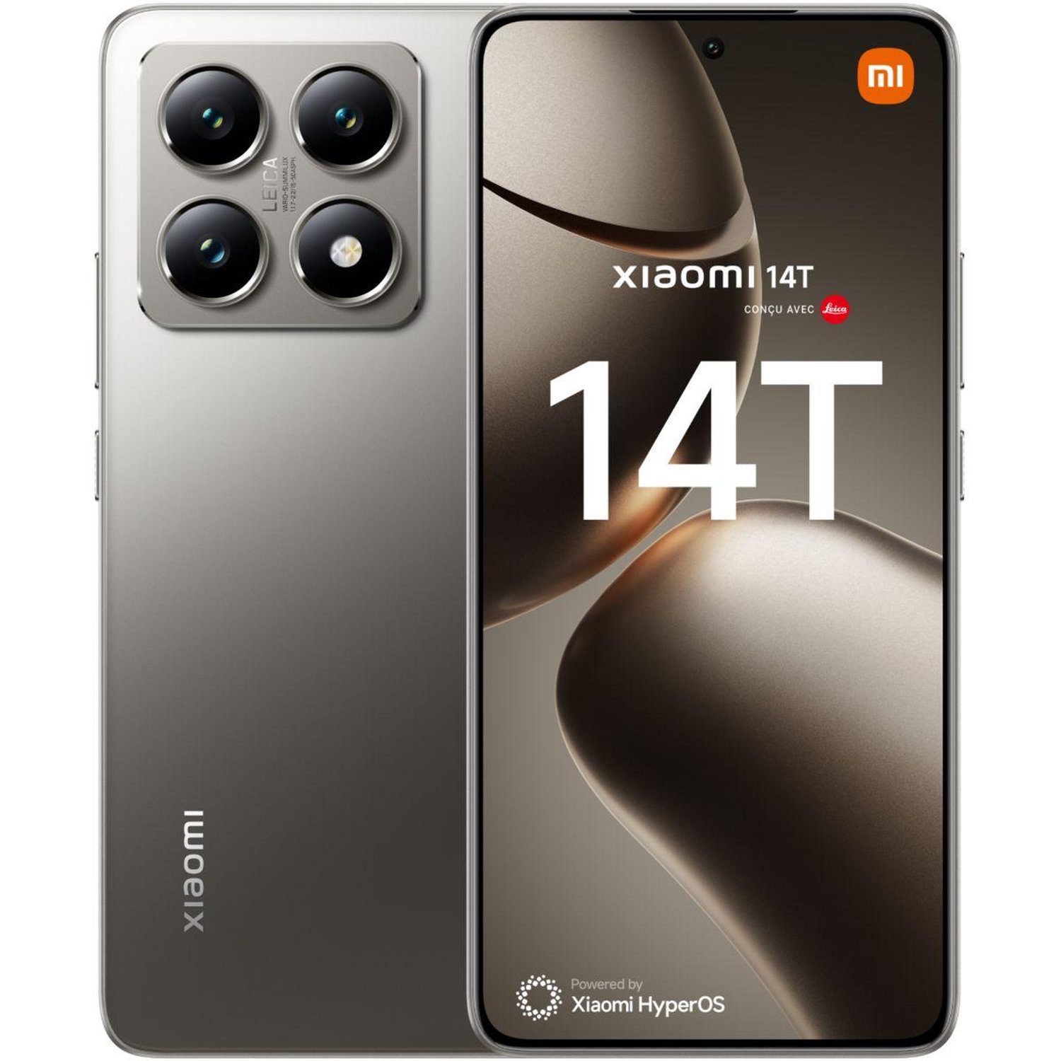 Smartphone 14T conçu avec Leica Gris 256Go