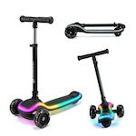 KINDERKRAFT Trottinette 3 roues led pour enfant. Coloris disponibles : Noir