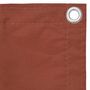Voir la diapositive 3 : VIDAXL Ecran de balcon Terre cuite 75x300 cm Tissu Oxford