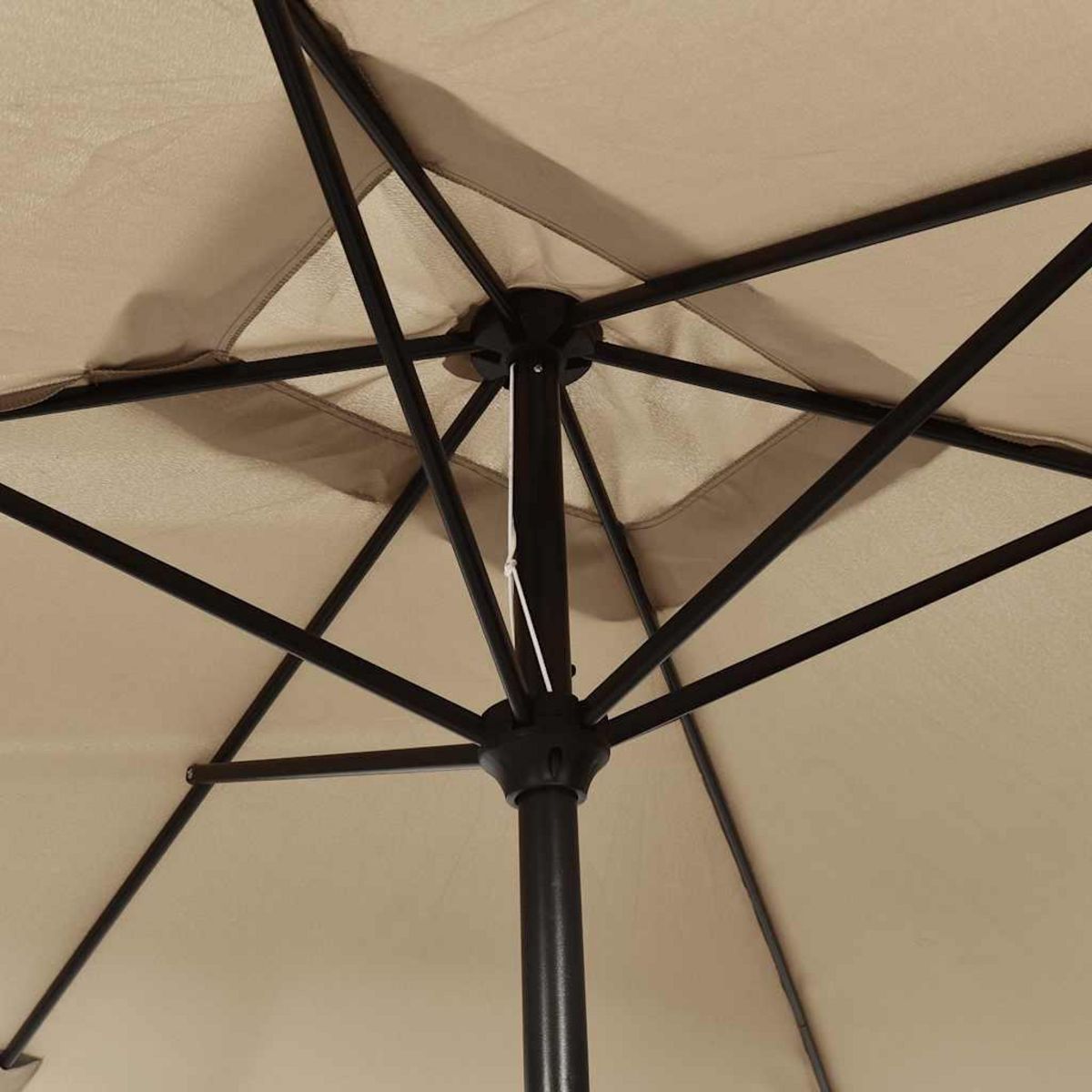 VIDAXL Parasol d'exterieur avec mat en metal 300x200 cm taupe