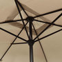 Voir la diapositive 5 : VIDAXL Parasol d'exterieur avec mat en metal 300x200 cm taupe