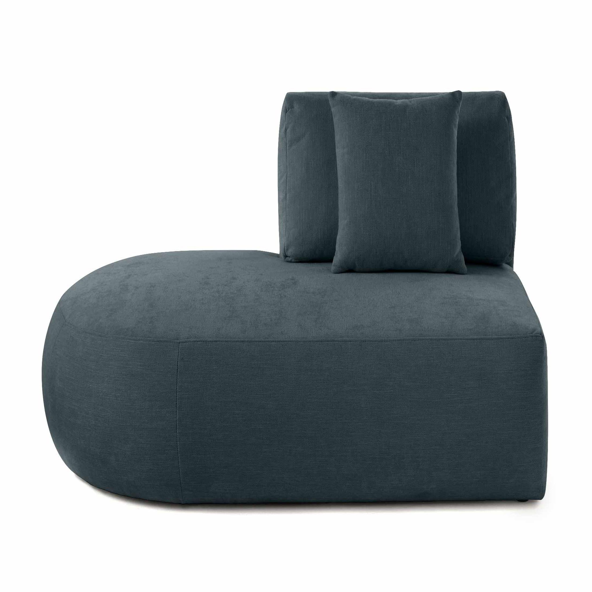 Voir la diapositive 1 : LISA DESIGN Santorini - module d'assise gauche - en tissu texturé