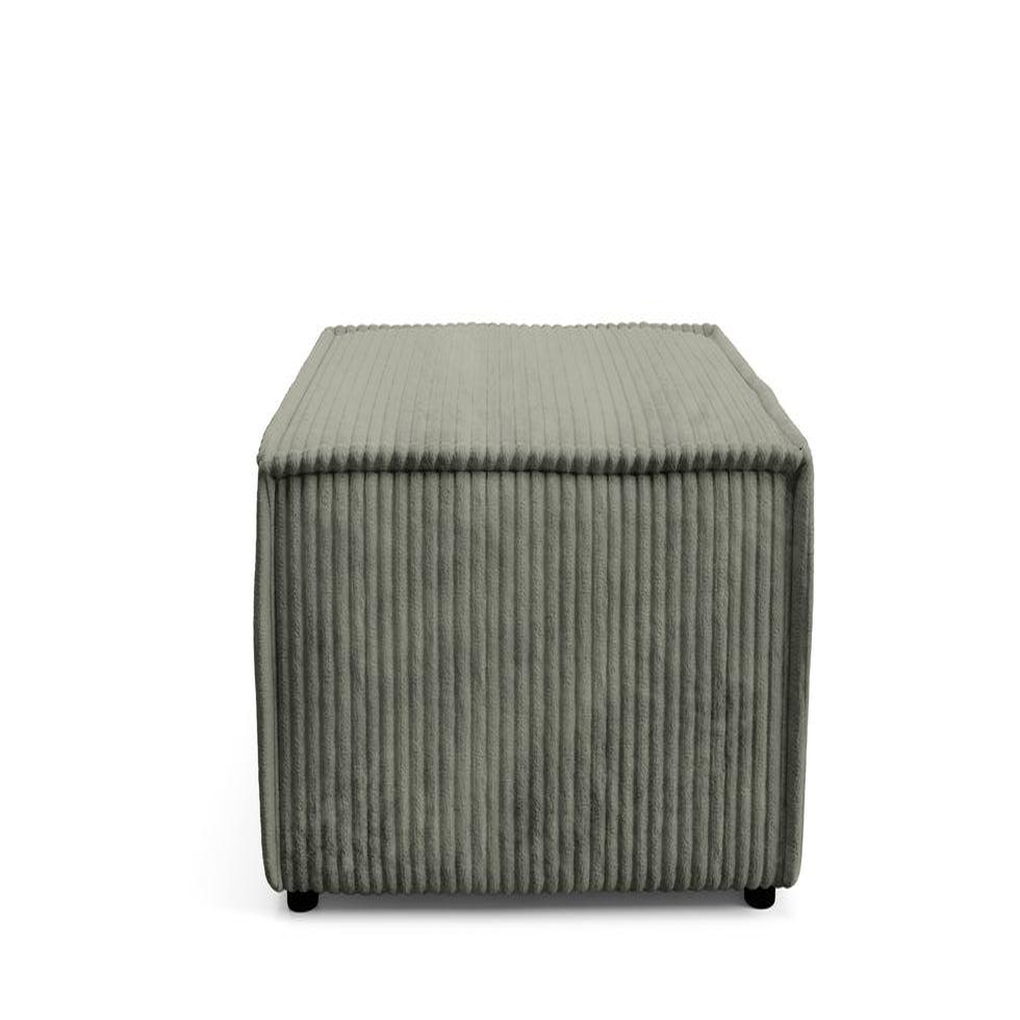 Voir la diapositive 1 : CASANOVA PARIS Laria - pouf gros velours côtelé