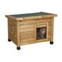 Voir la diapositive 2 : KERBL KERBL Maison pour chat Rustica 57x42x45cm - Bois