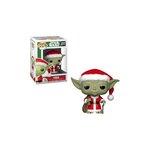 Funko Figurine à tête branlante Funko Pop Star Wars Holiday Santa Yoda