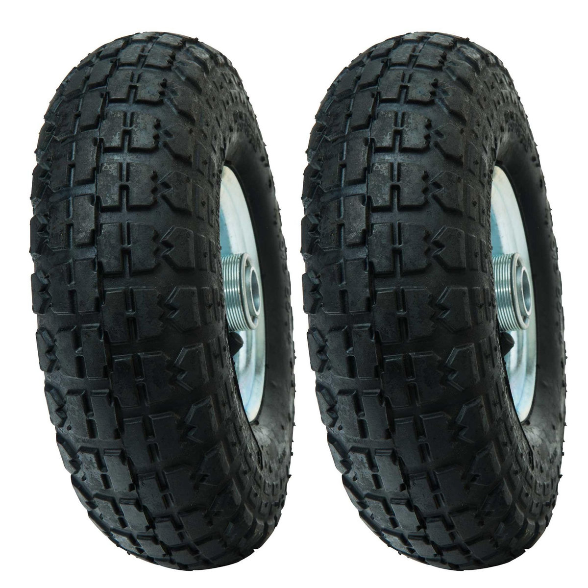 WERKAPRO Roue gonflable 10  métal 260 x 20mm 2 Pièces WERKA PRO