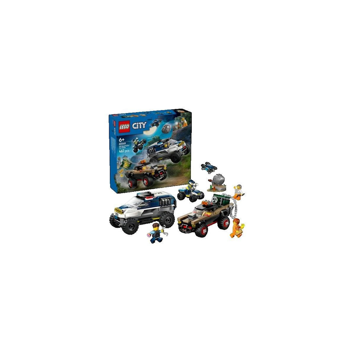 LEGO Jeu de construction Lego LEGO La course-poursuite de la voiture de police tout-terrain