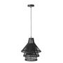 Voir la diapositive 1 : Paris Prix Lampe Suspension en Bambou  Midano  30cm Noir