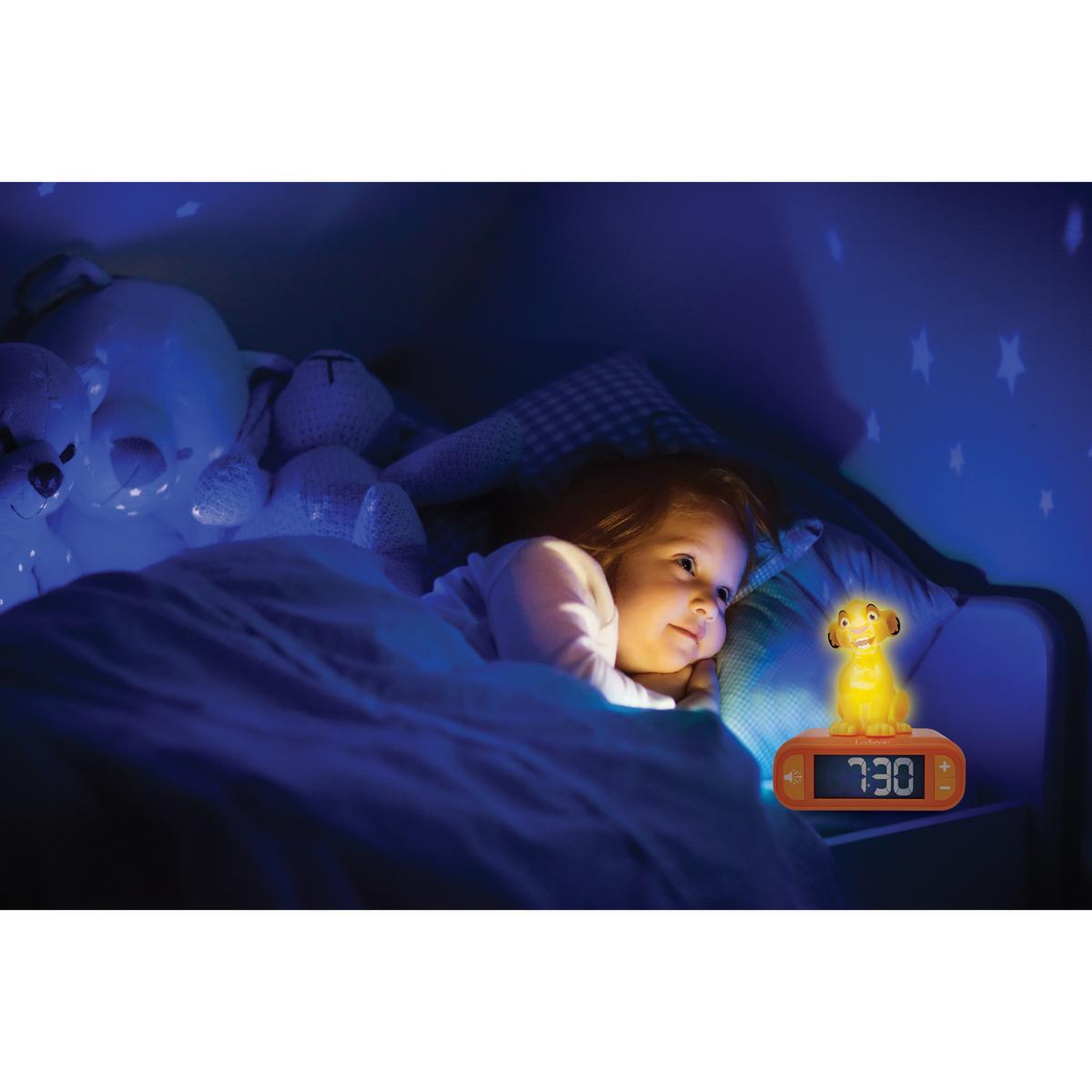 Voir la diapositive 6 : Lexibook Réveil avec veilleuse Simba 3D