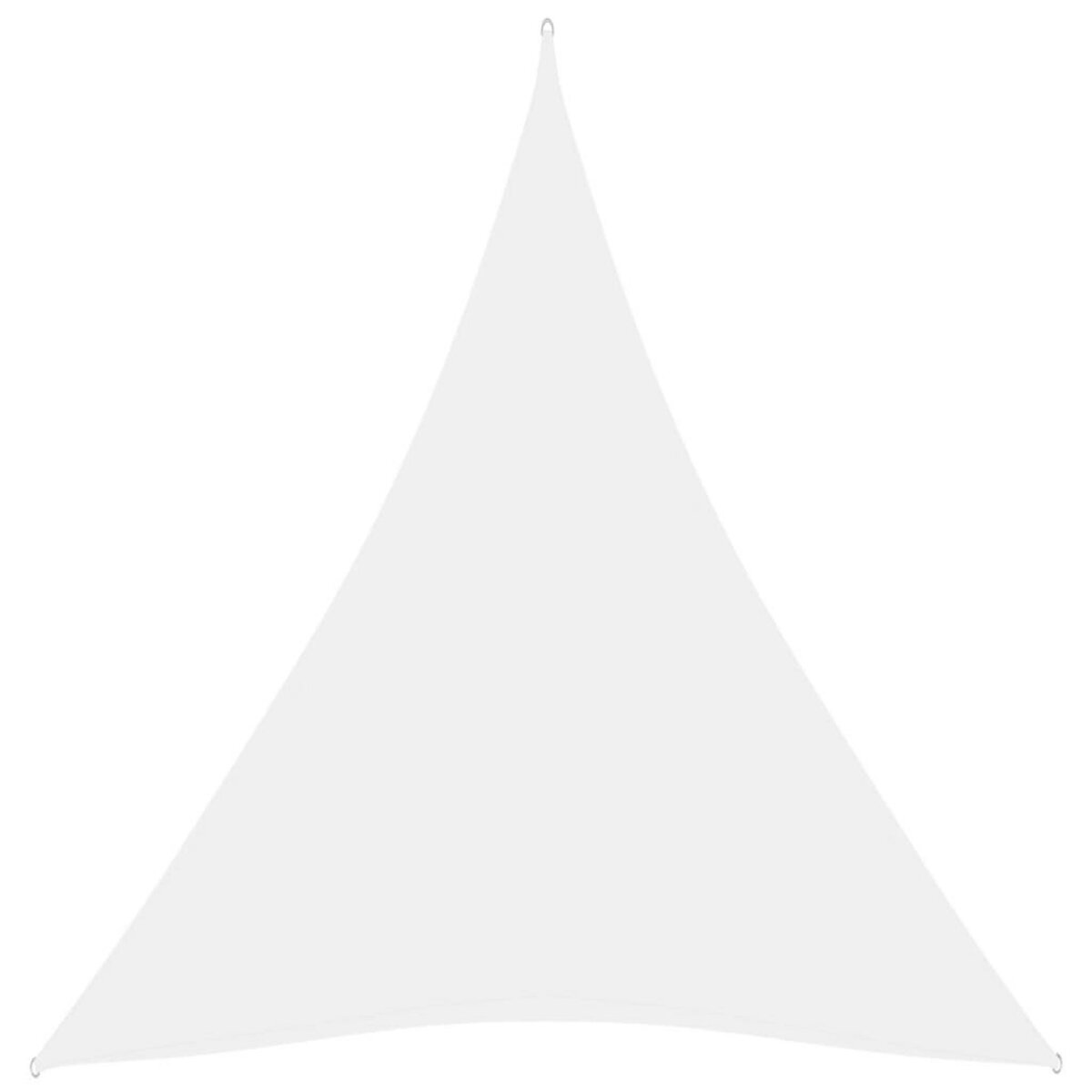 VIDAXL Voile de parasol tissu oxford triangulaire 3x4x4 m blanc