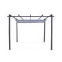 Voir la diapositive 4 : SWEEEK Pergola, aluminium, 3x3m, toile coulissante