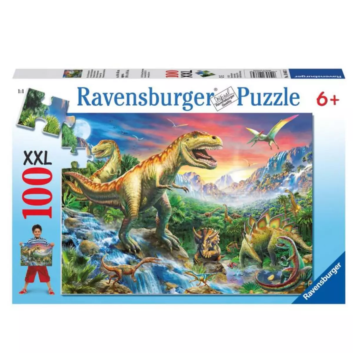 RAVENSBURGER RAVENSBURGER Puzzle dinosaures 100 pièces XXL