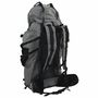 Voir la diapositive 3 : VIDAXL Sac à dos de randonnée gris 60 L tissu oxford