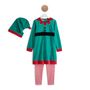 Voir la diapositive 1 : IN EXTENSO Ensemble pyjama velours lutin de noël fille