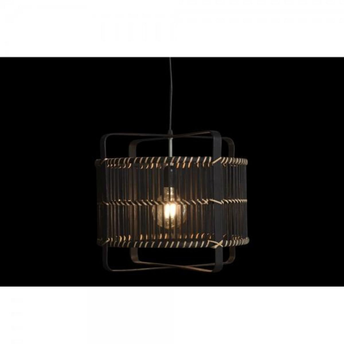 MARKET24 Suspension DKD Home Decor Noir Bambou 50 W 40 x 40 x 35 cm