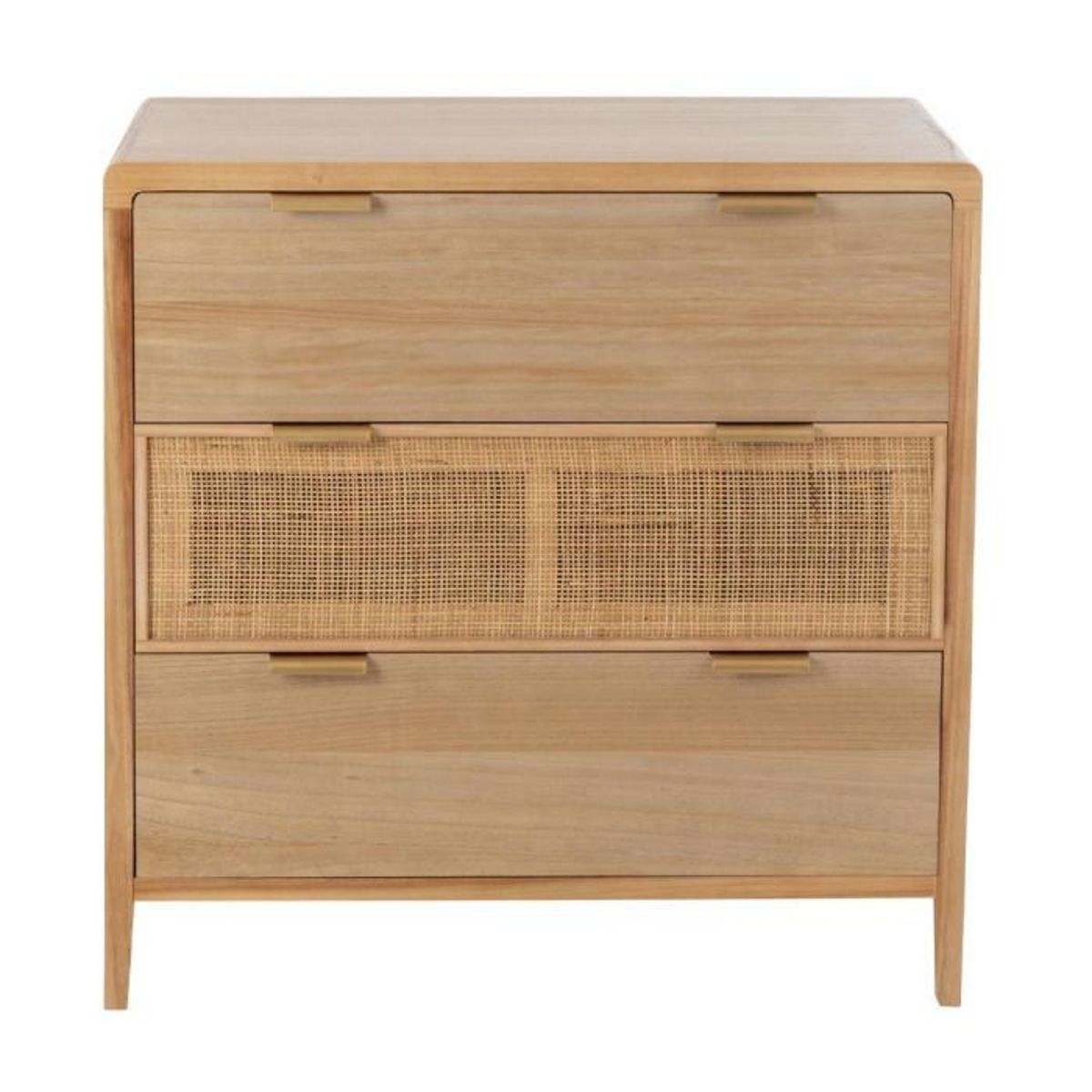 Paris Prix Buffet 3 Tiroirs en Bois  Nivelo  90cm Naturel