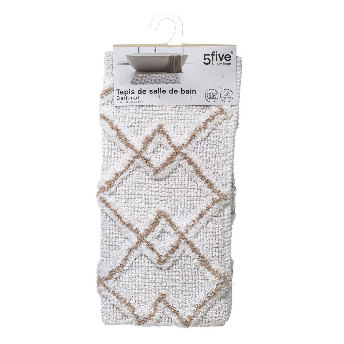 FIVE Tapis style ethnique pour salle de bain